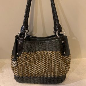 Brighton woven and leather bag